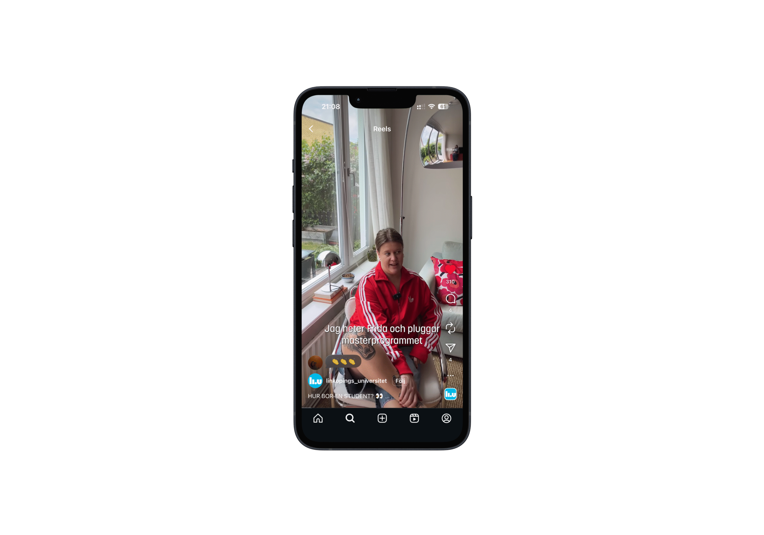 Mockup instagram reel